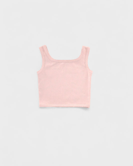 pima crop tank . blush