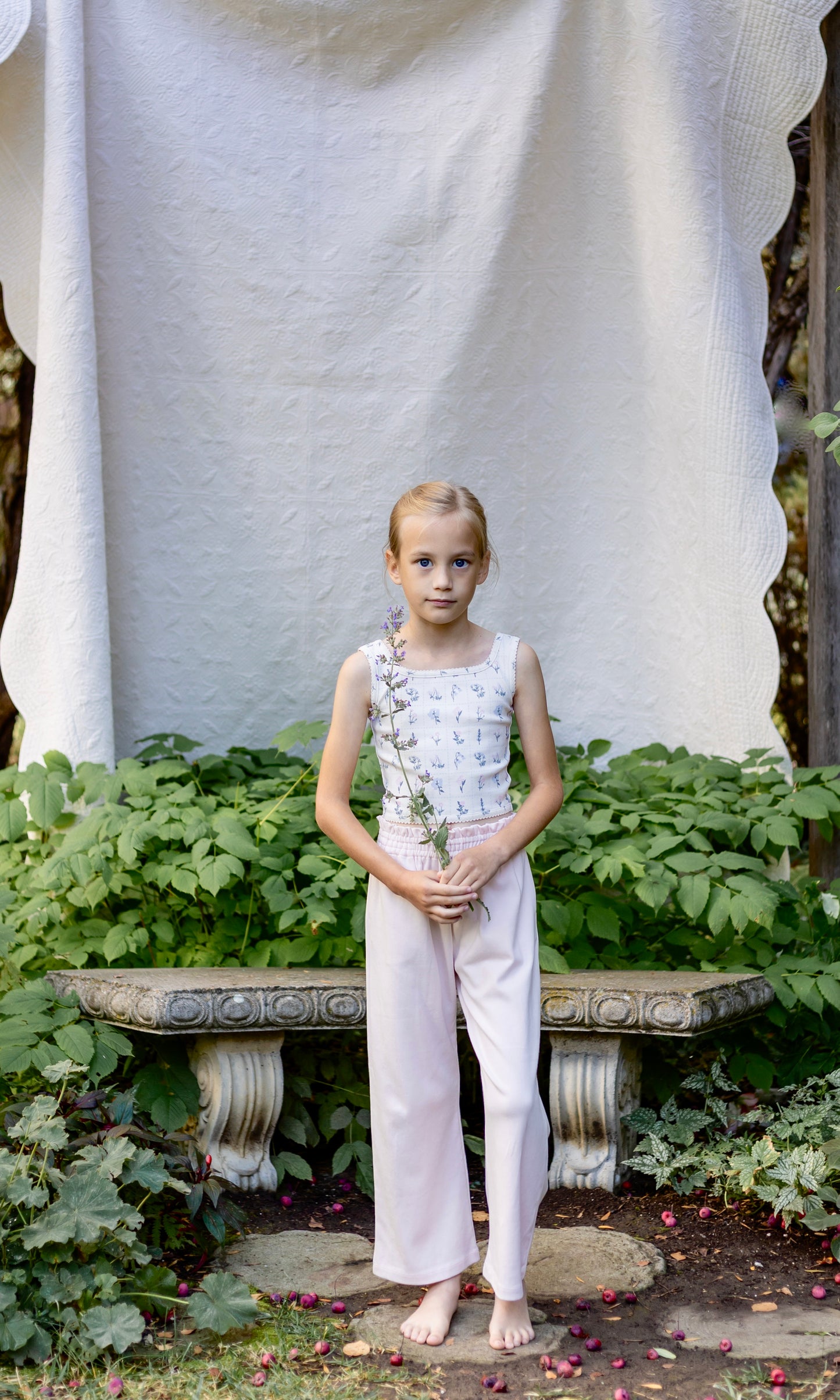 pima crop tank . garden windowpane