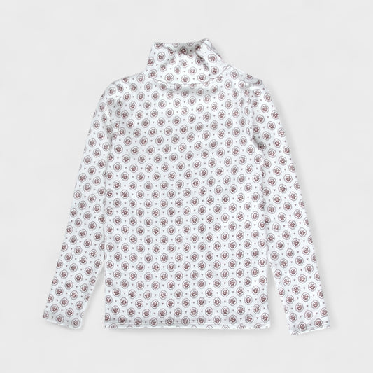 pima snap turtleneck . cameo