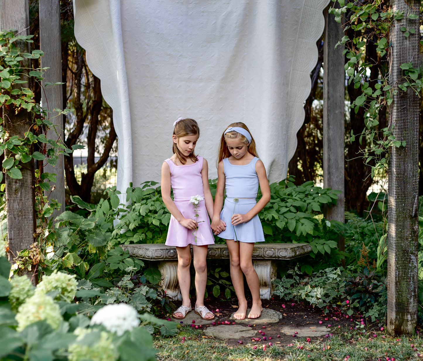 pima skort . forget-me-not