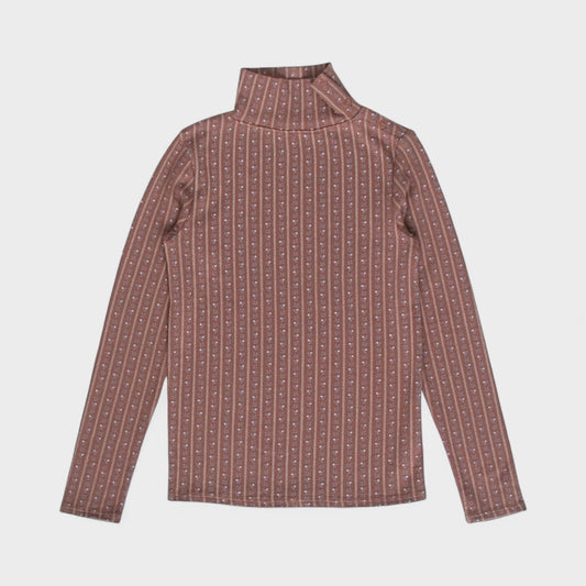 pima snap turtleneck . wallpaper lace floral