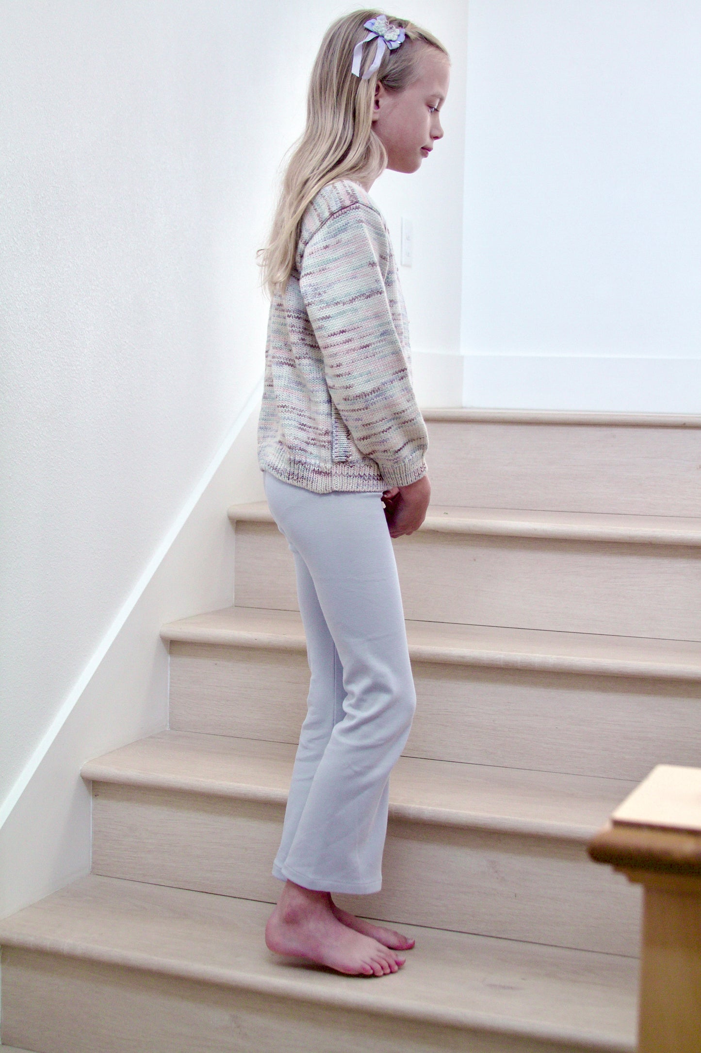 crochet flower hair clips . watercolor