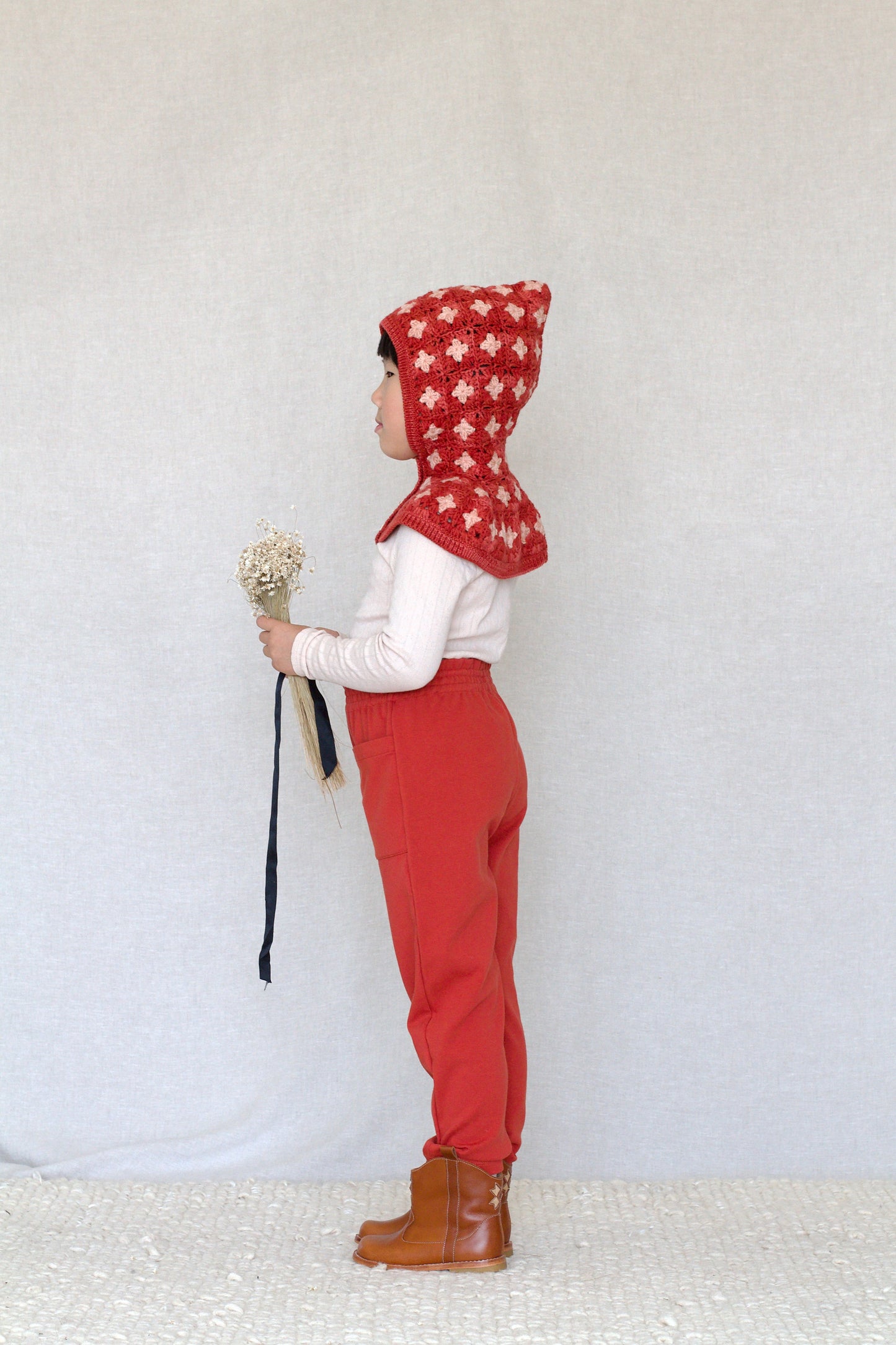 pima pocket pants. cinnabar