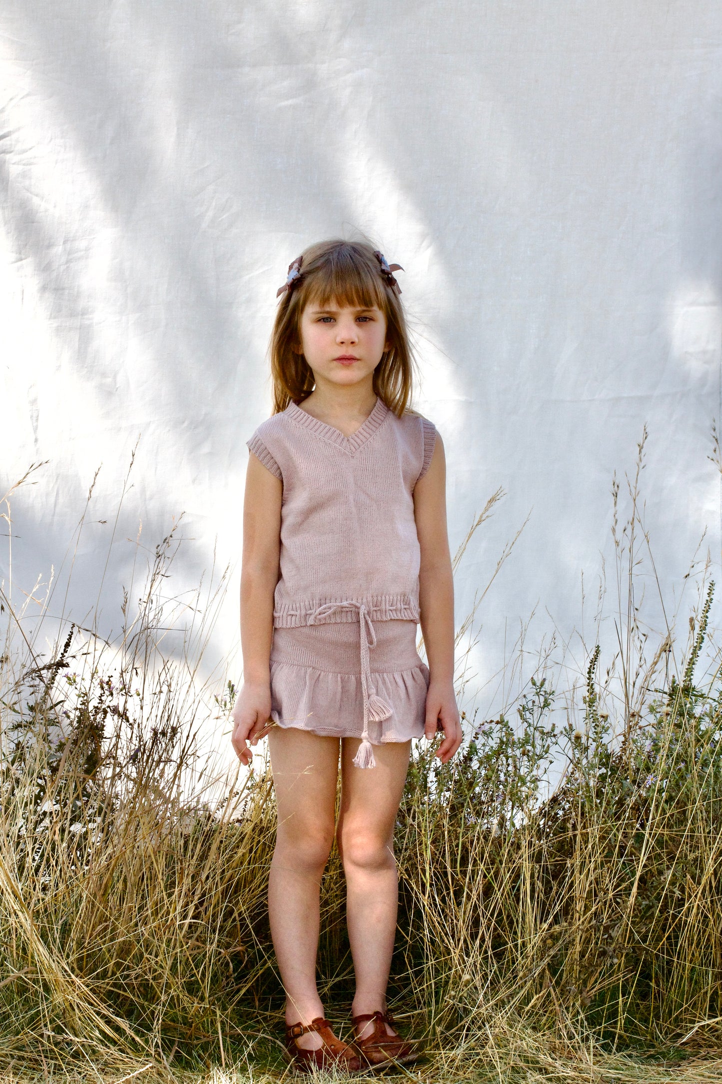 fine-knit vest . rose quartz