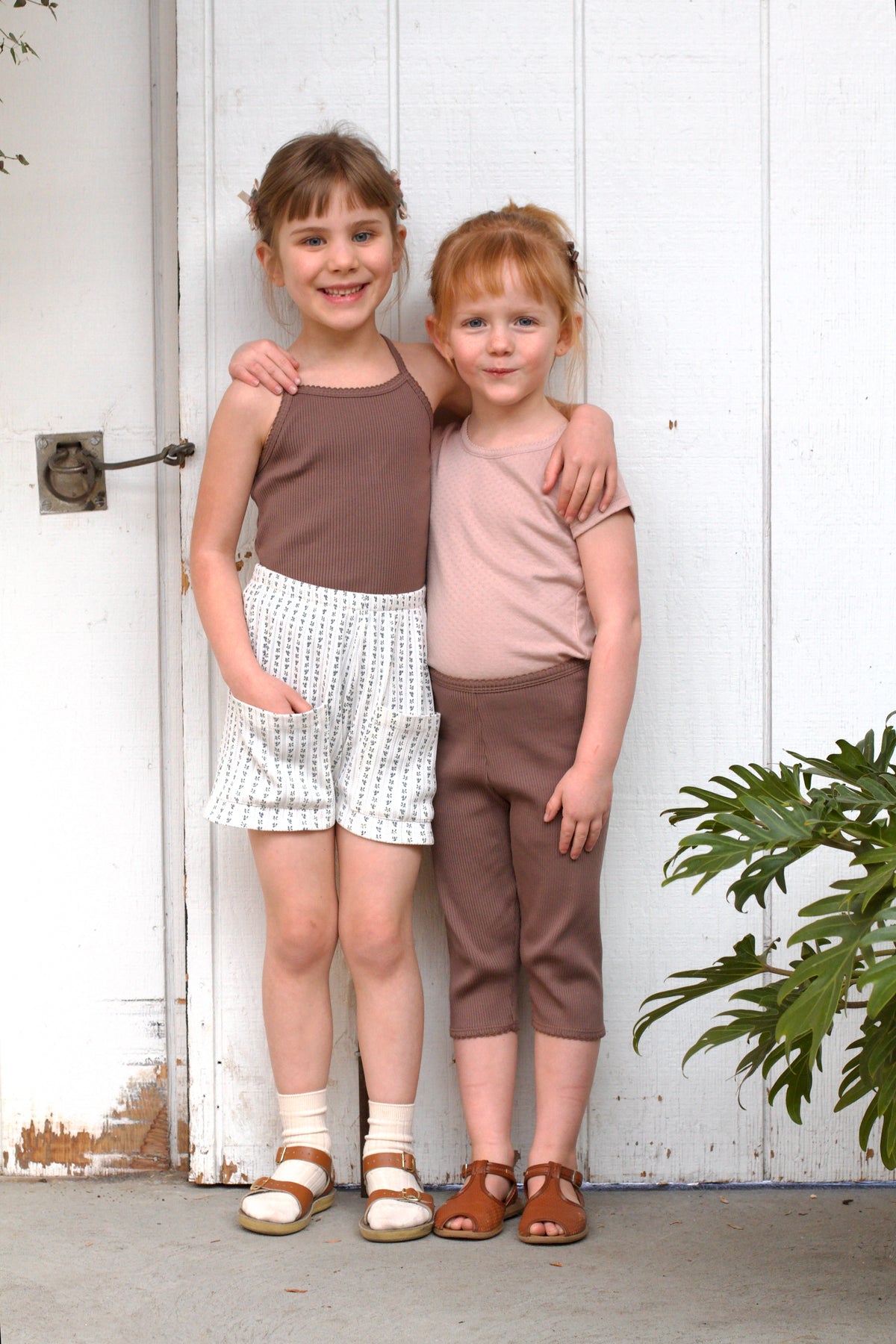 ribbed crop leggings . silt