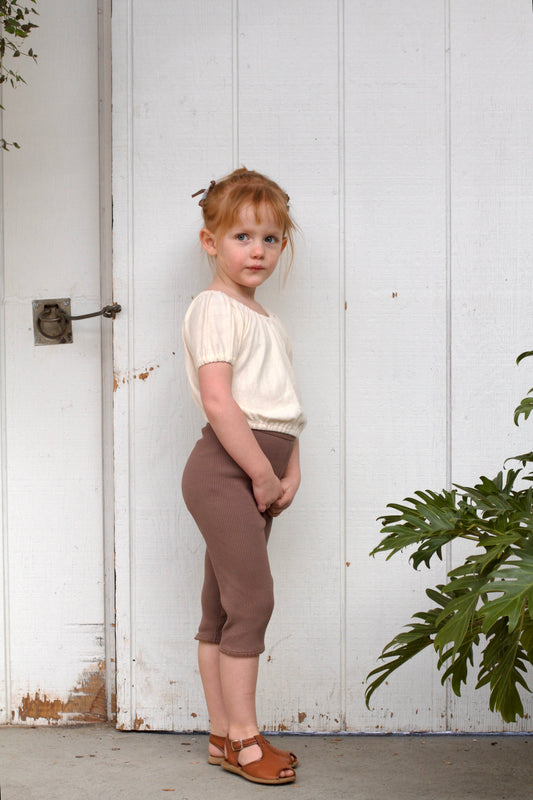 ribbed crop leggings . silt