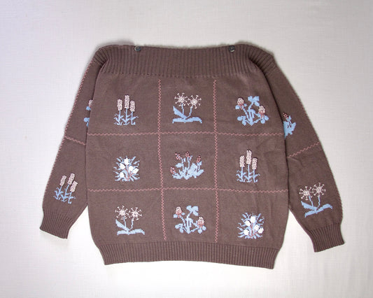 adult herbal study pullover. silt