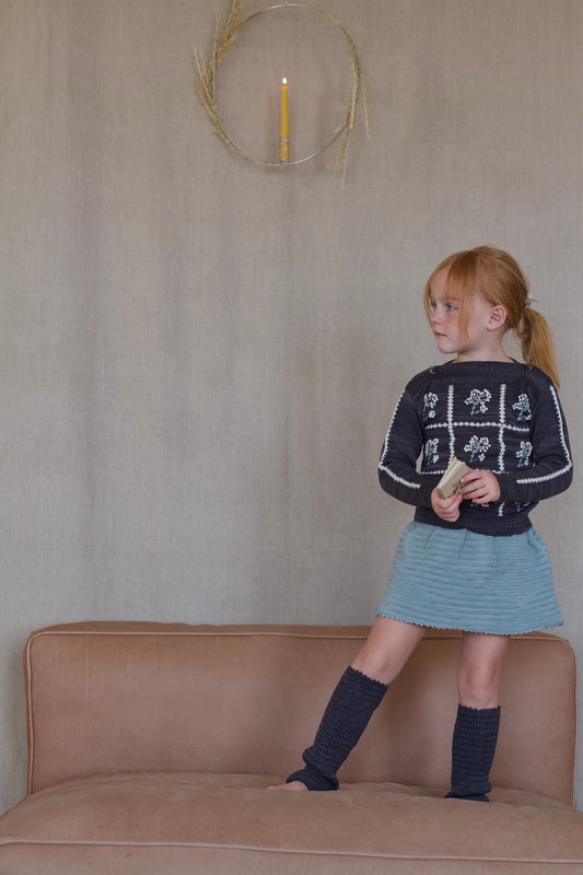 picot skirted bloomer . juniper