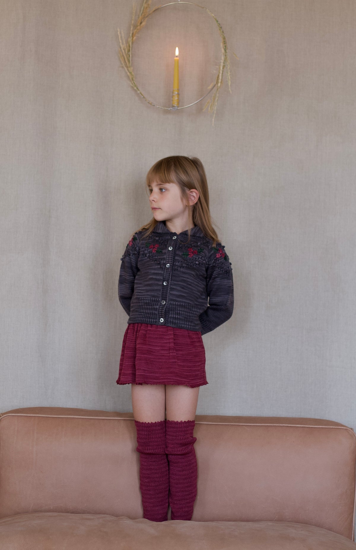 picot skirted bloomer . mulberry