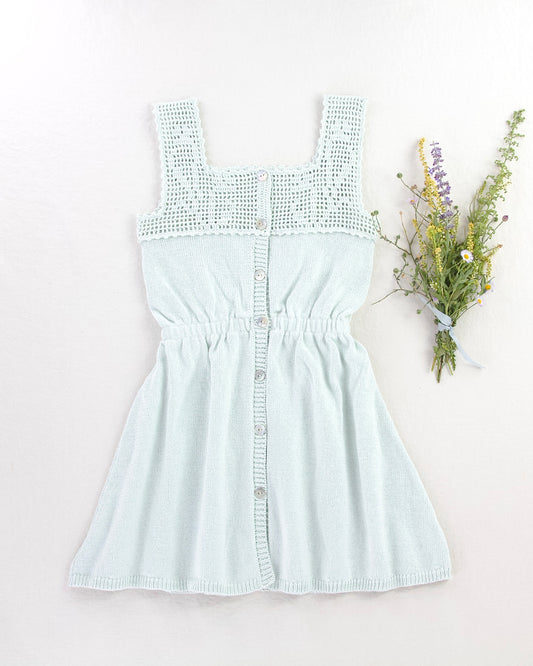 botanical crochet dress . meadow