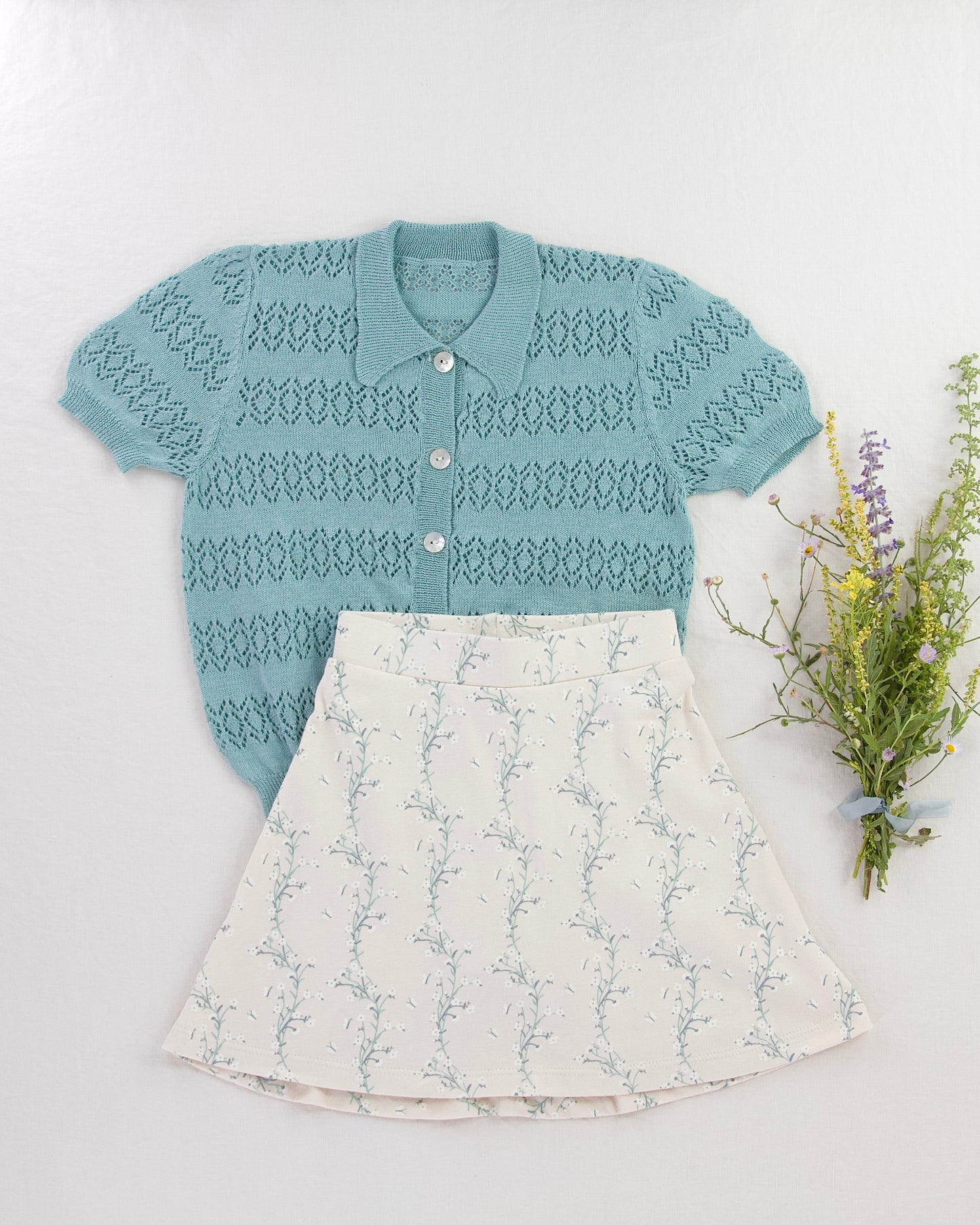 openwork lace cardigan . bluegrass