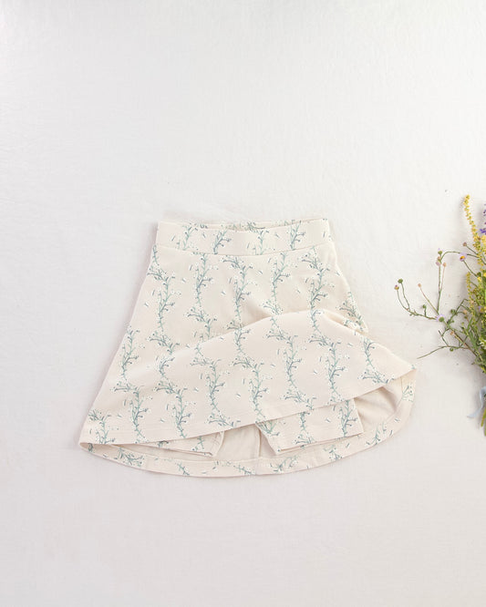 pima skort . linen trellis