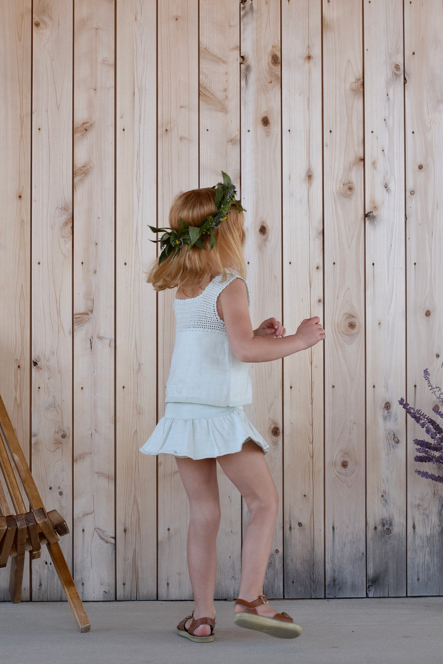 botanical crochet top . meadow