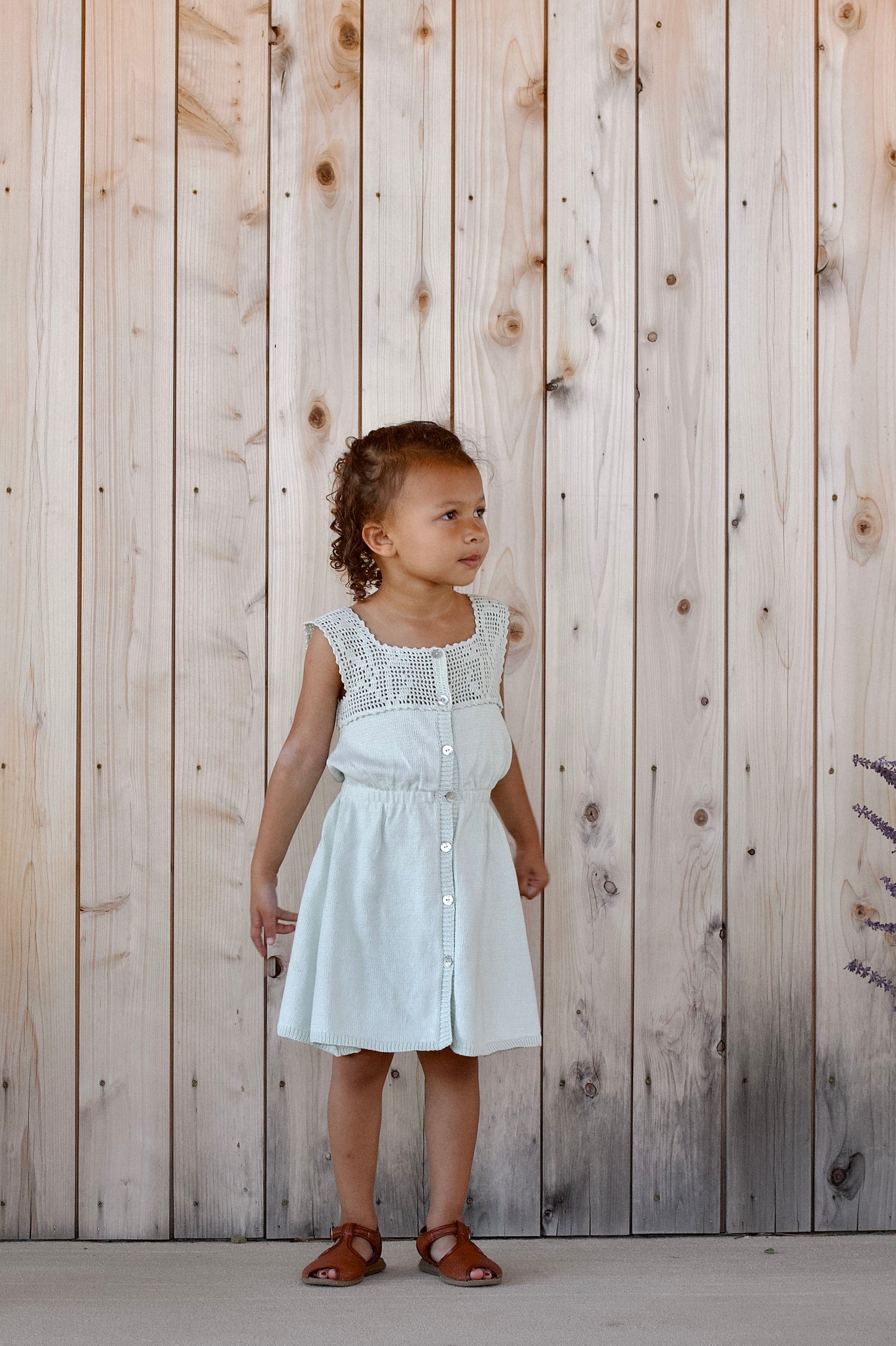 botanical crochet dress . meadow