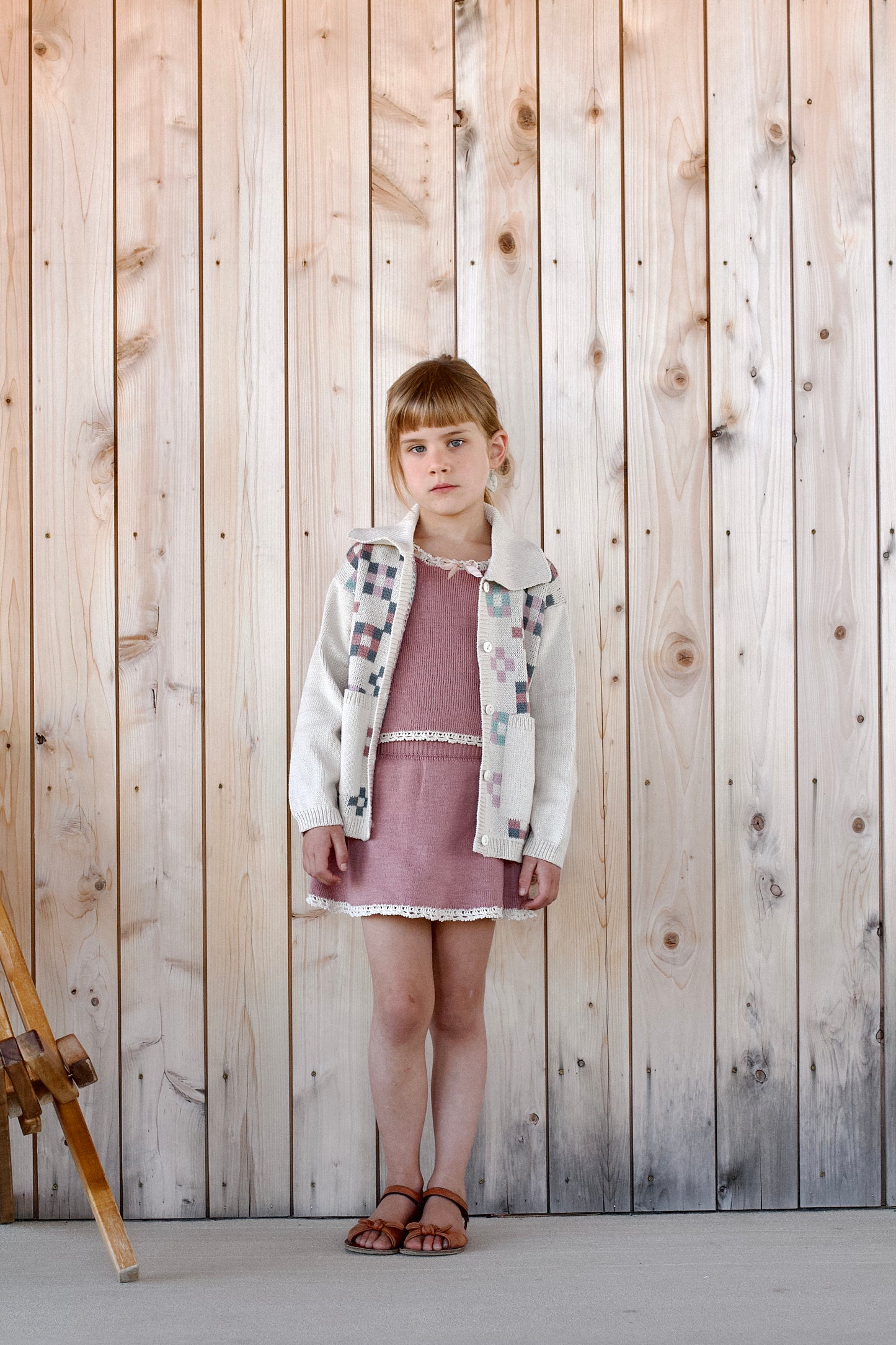 lace-edged skirted bloomer . woodrose