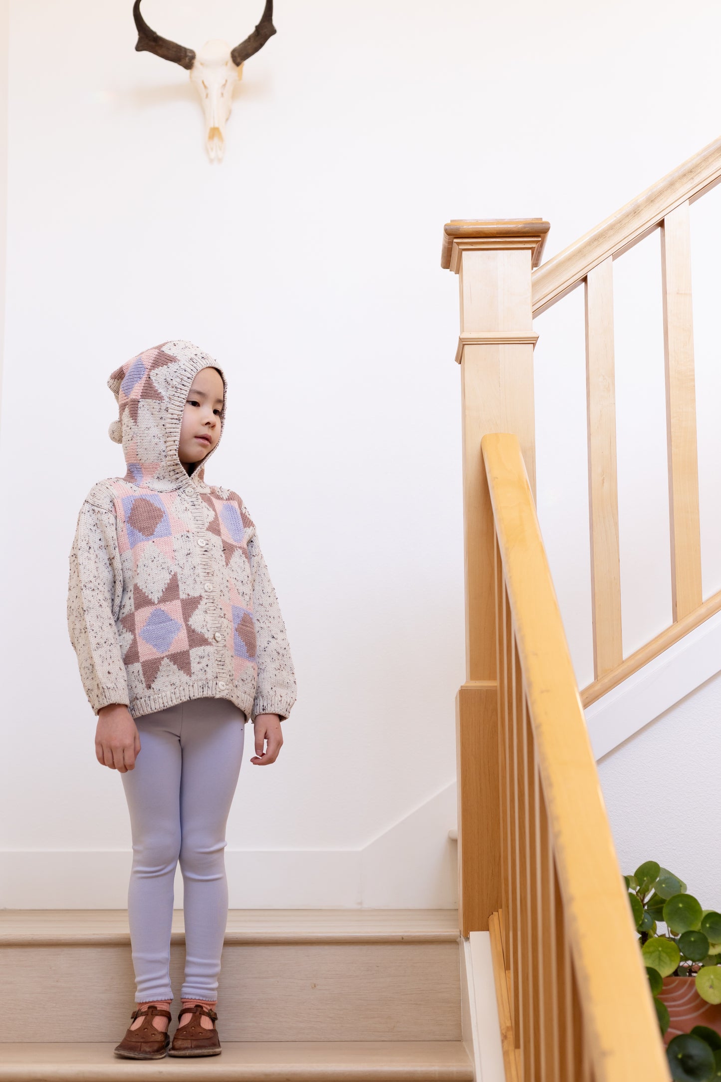 patchwork quilt hooded jacket . blush