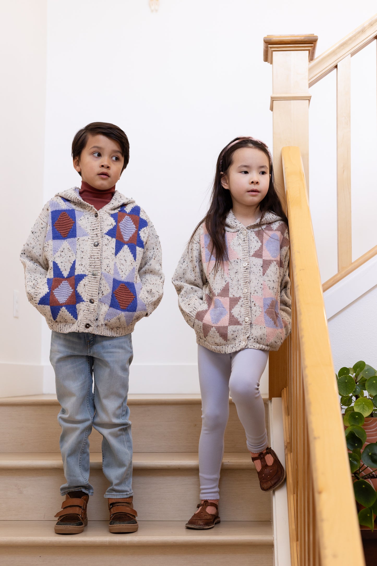 patchwork quilt hooded jacket . blush