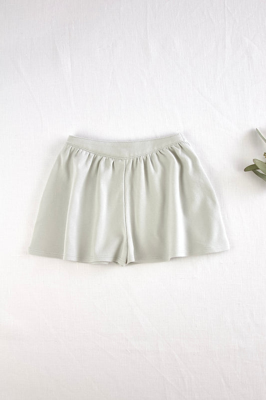pima flutter shorts. moonflower