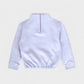 pima fleece zip sweatshirt . heather
