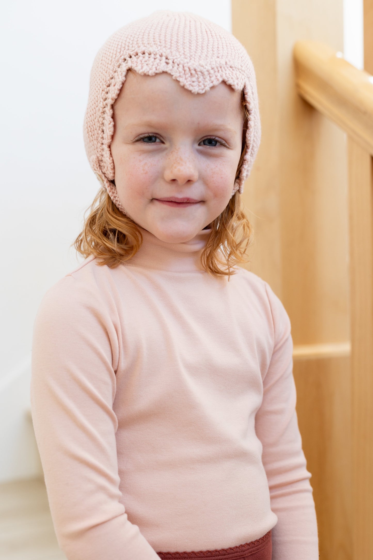 pima snap turtleneck . blush