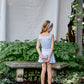 pima crop tank . forget-me-not
