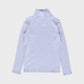 pima snap turtleneck . heather