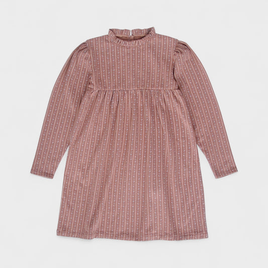 pima frill-neck dress . wallpaper lace floral