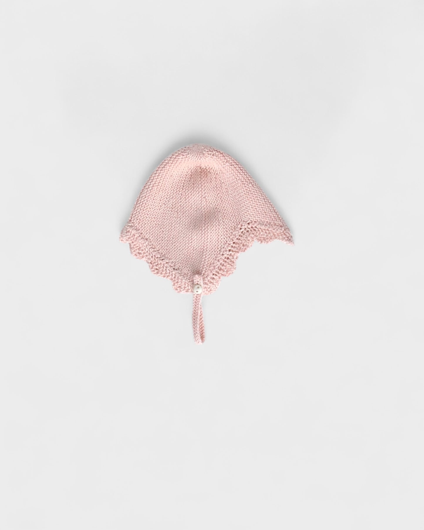 lace-edge cap . blush