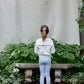 pima legging . forget-me-not
