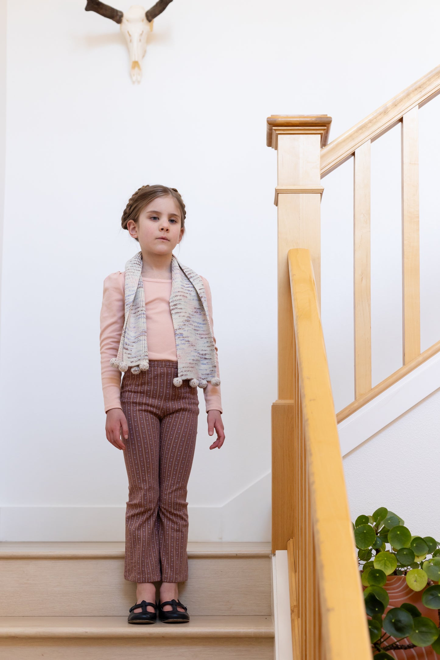 pom scarf . watercolor