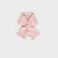 lace-edge keyhole scarf . blush