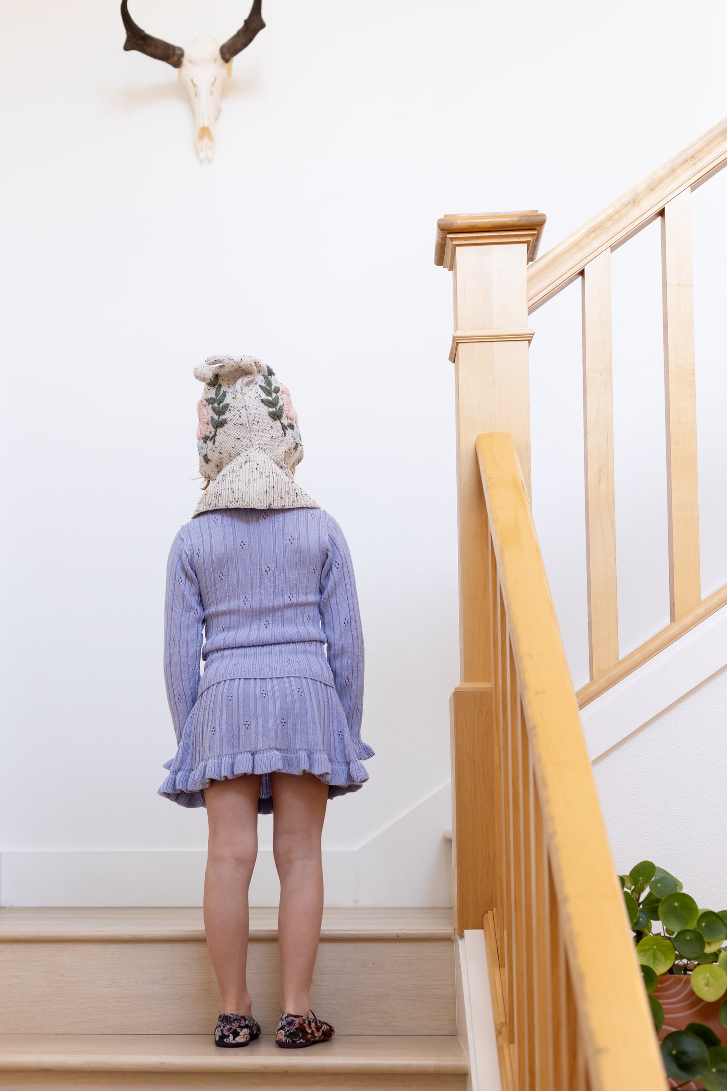 pointelle frill skirted bloomer . heather