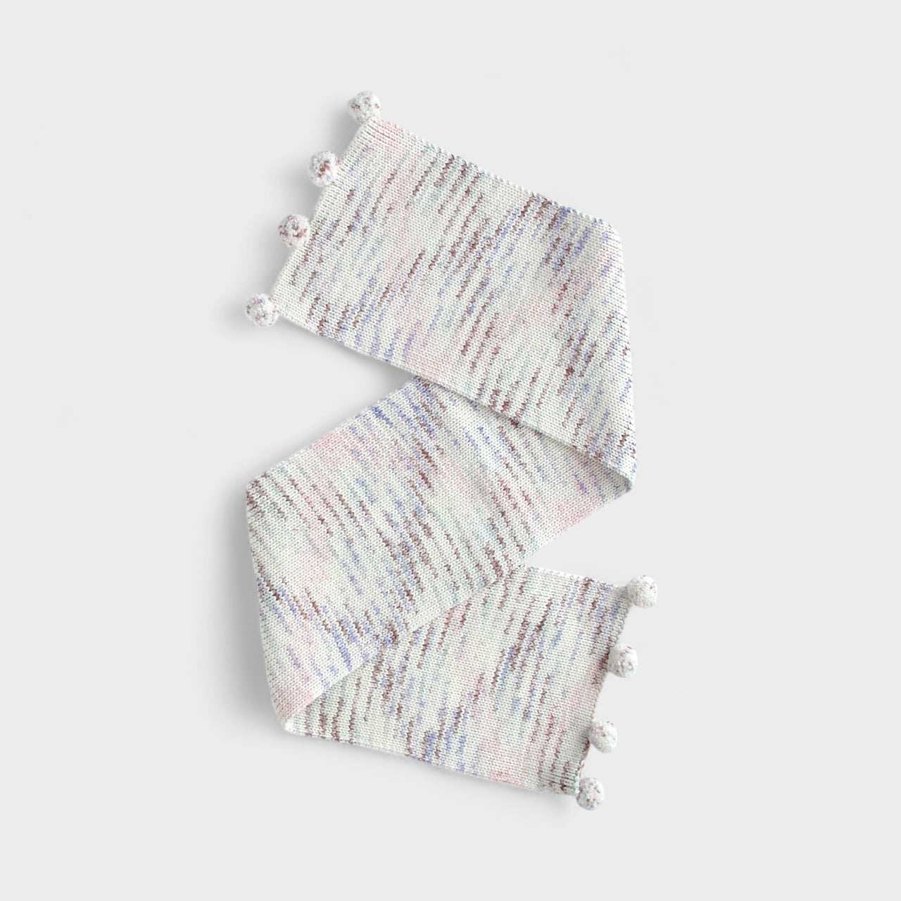 pom scarf . watercolor