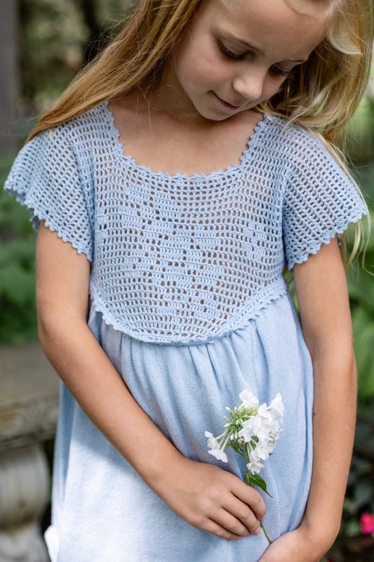 primrose tunic . forget-me-not