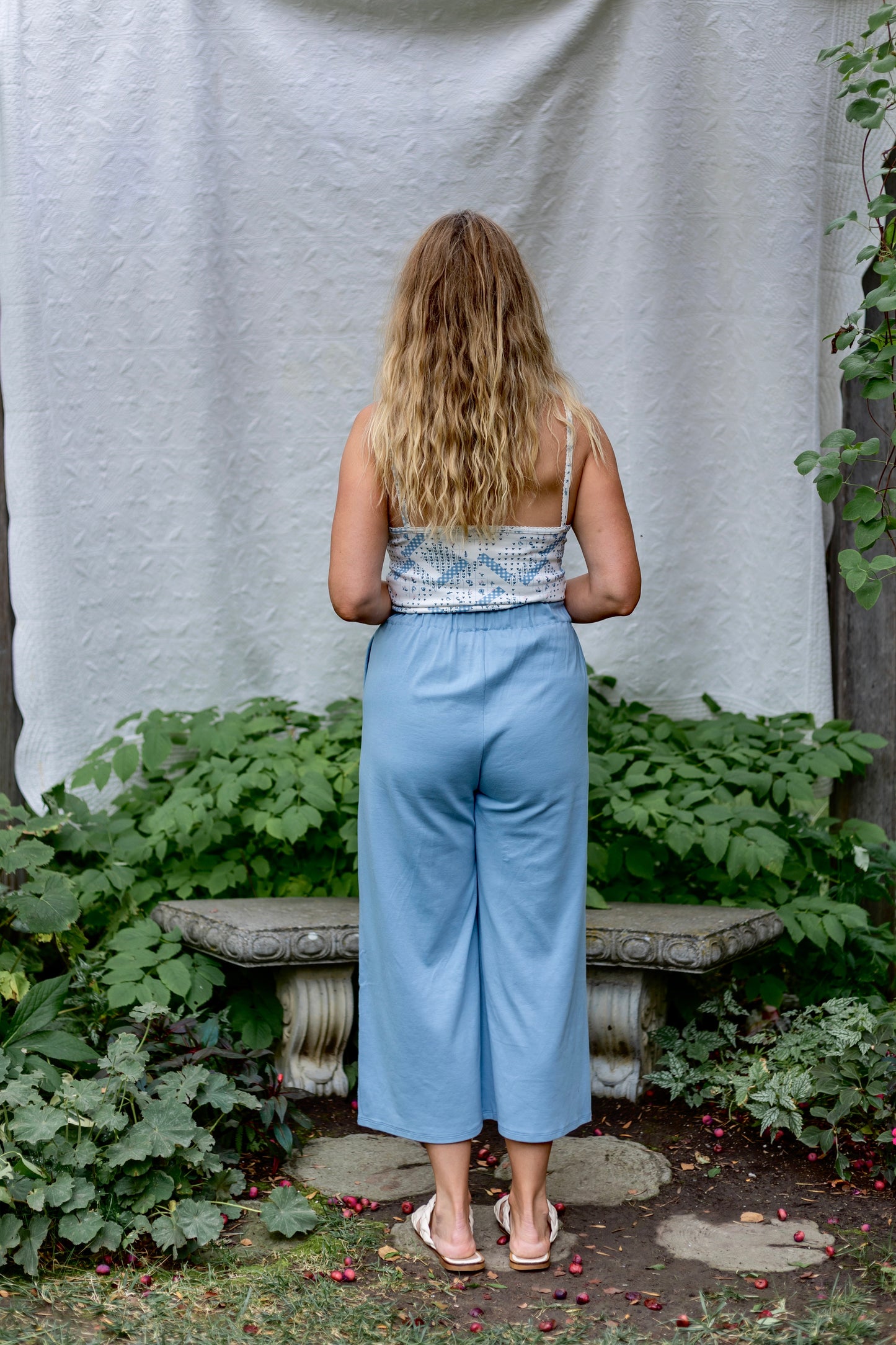 adult ruched camisole . patchwork