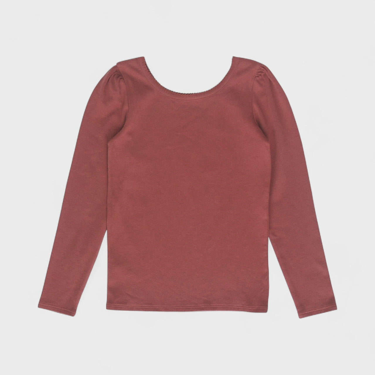 pima puff ballet top . madder root