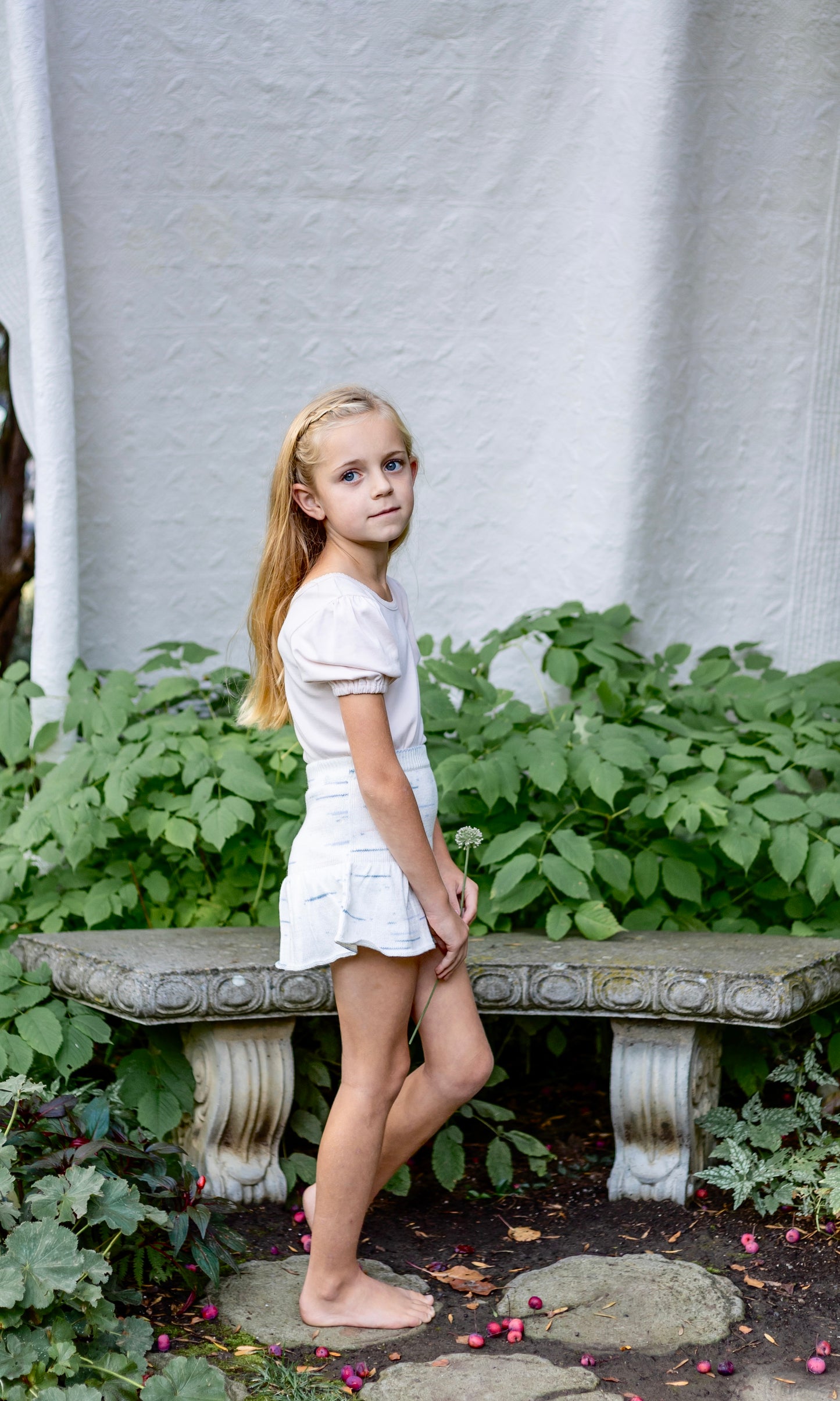 pima short-sleeved poet tee . shell