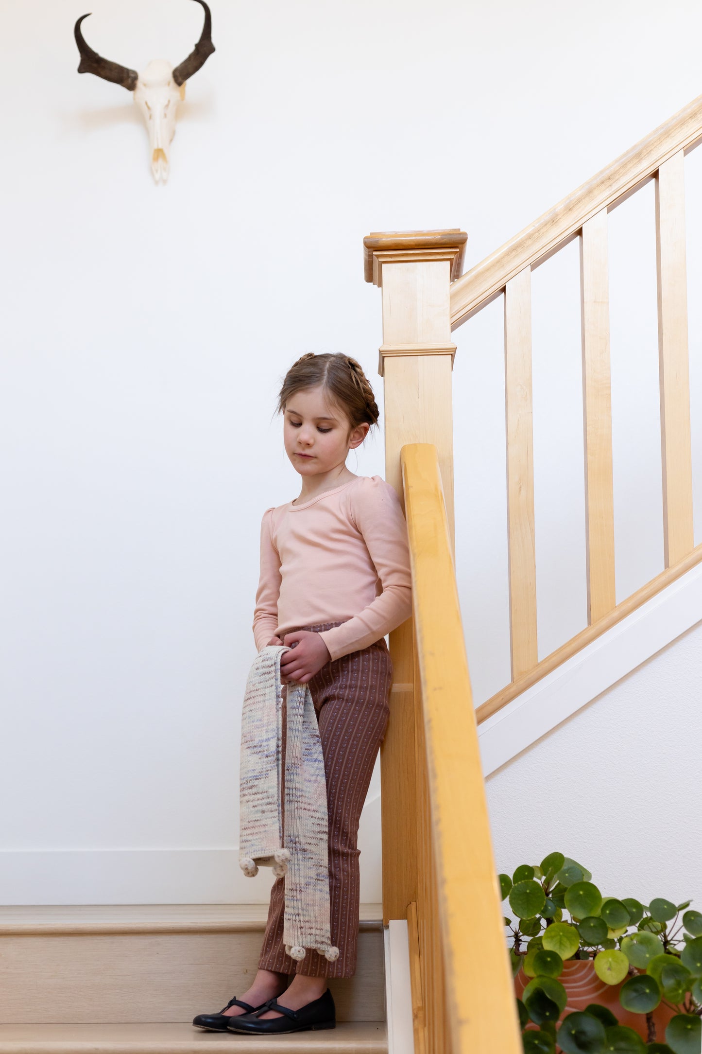 pom scarf . watercolor