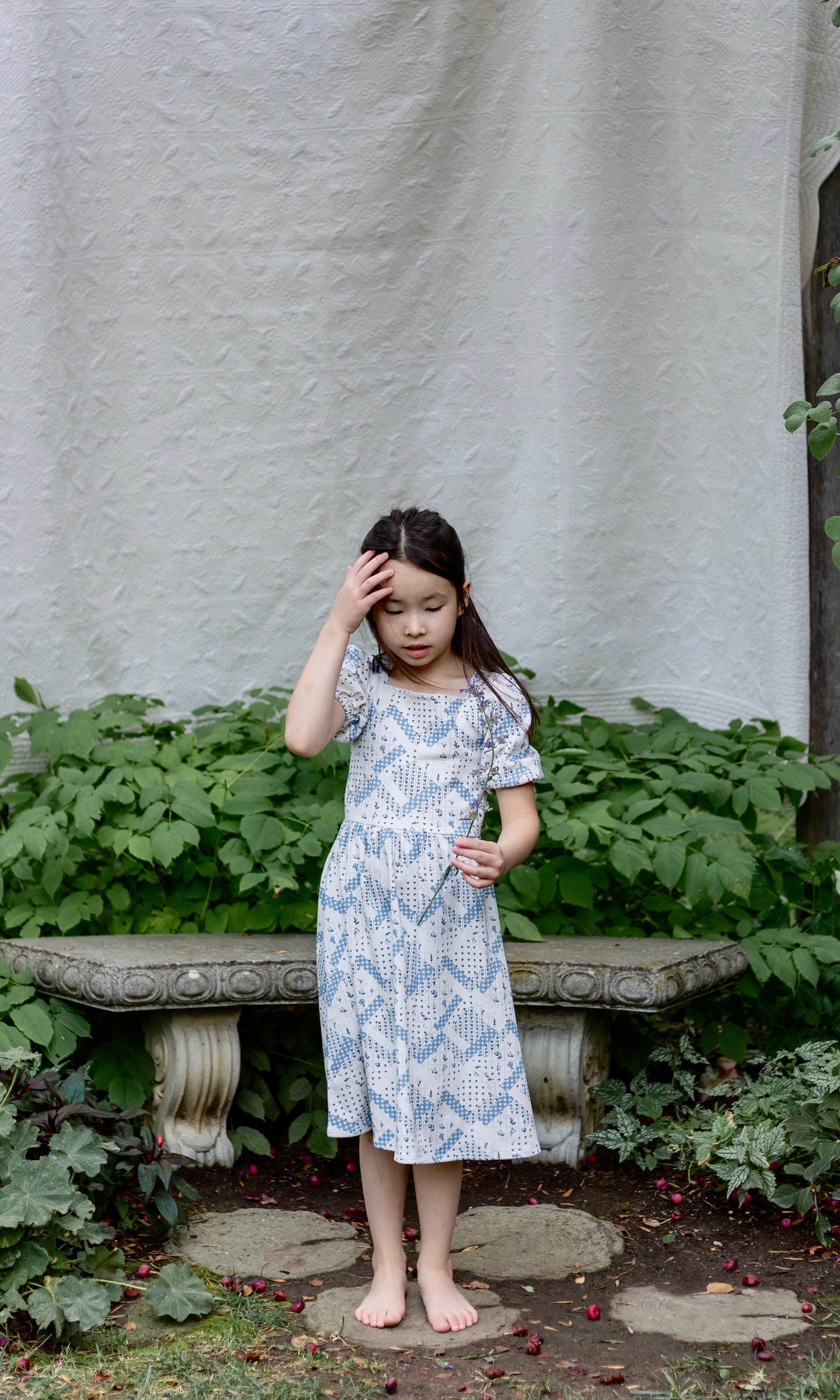 pima picnic dress . patchwork