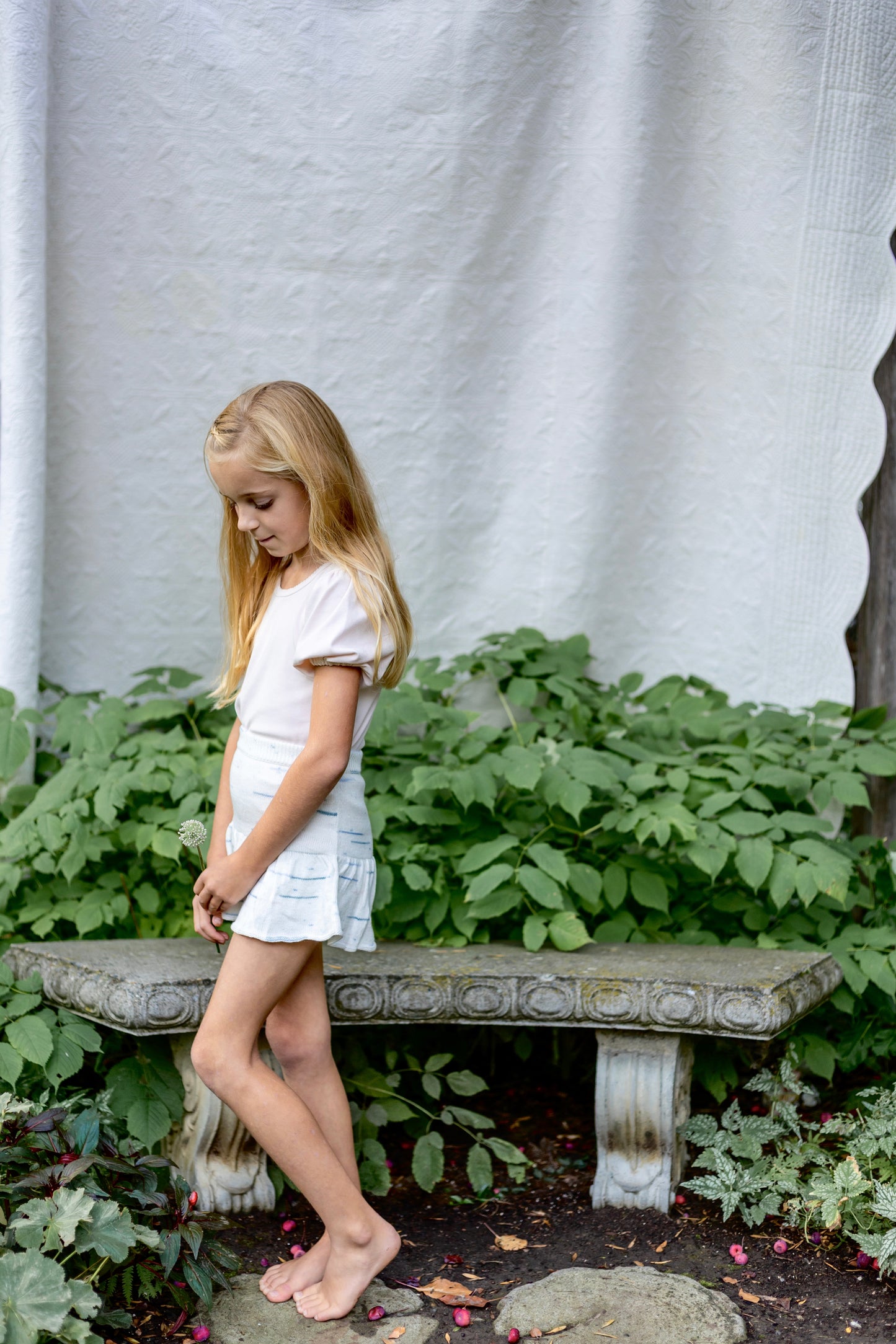 pima short-sleeved poet tee . shell