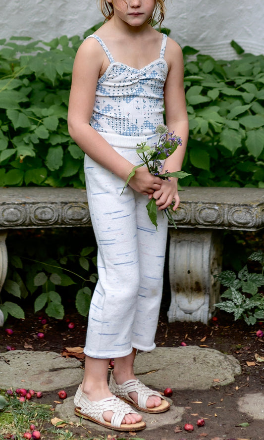 pima ruched camisole . patchwork