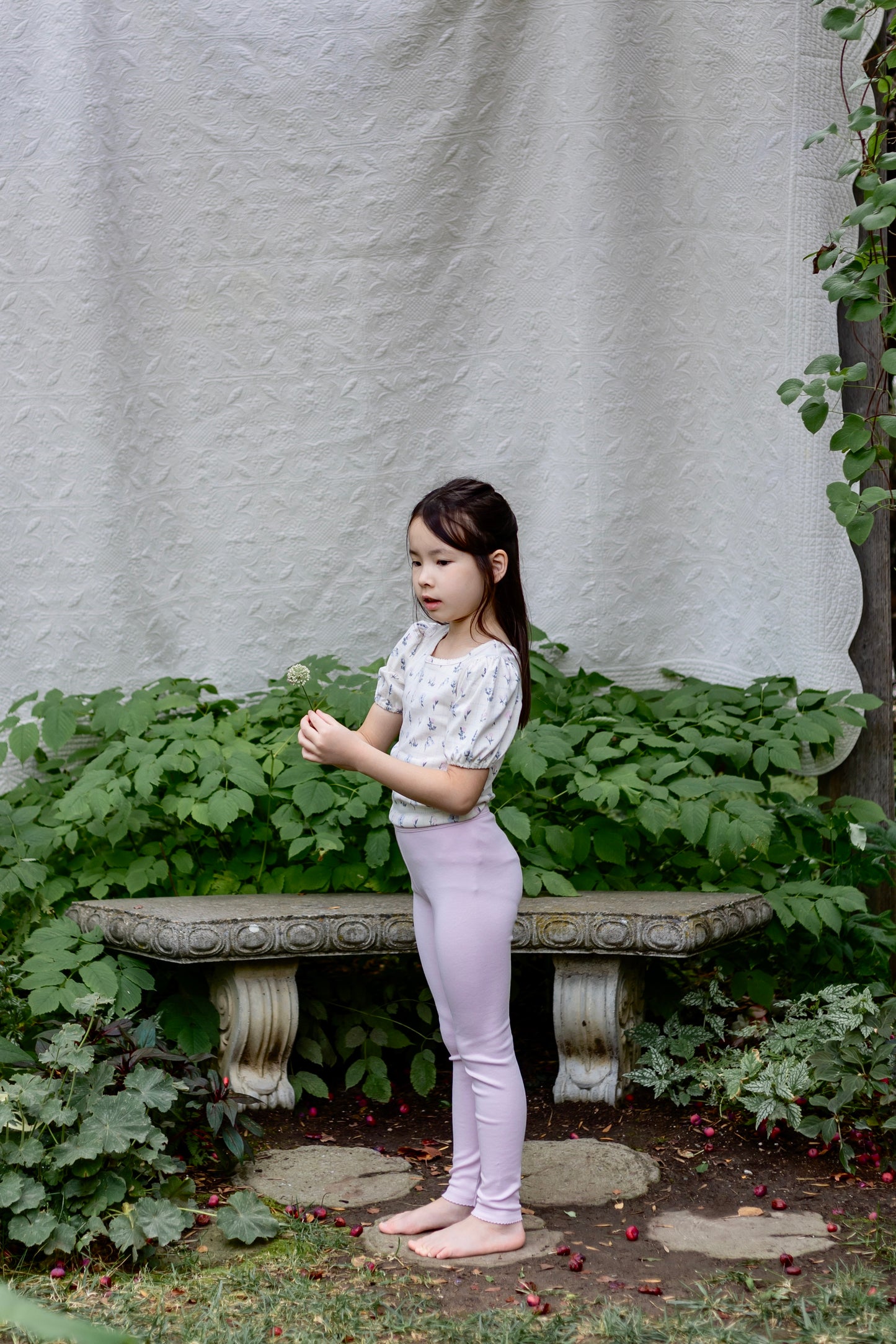 pima legging . thistle