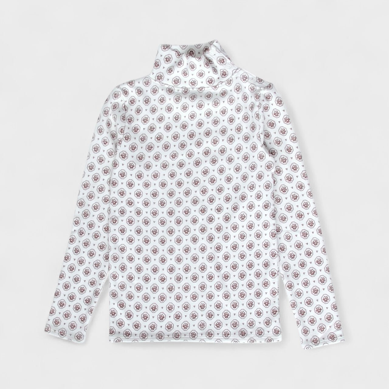 pima snap turtleneck . cameo