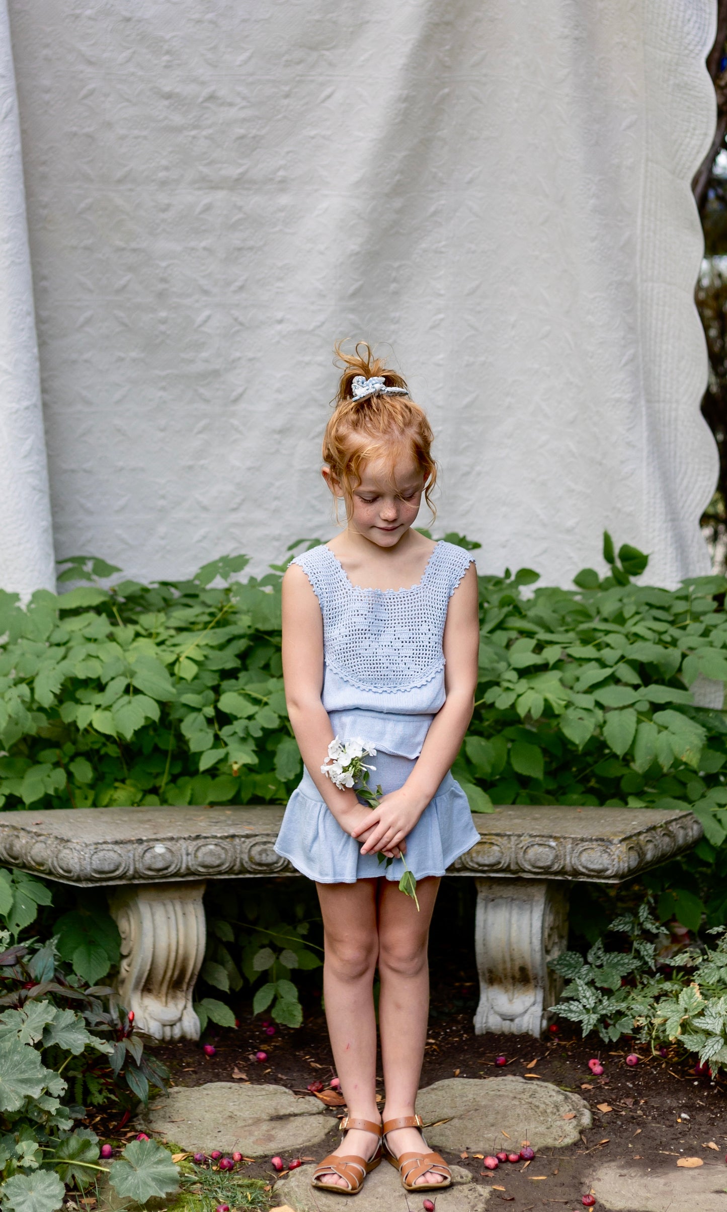 skirted bloomer . forget-me-not