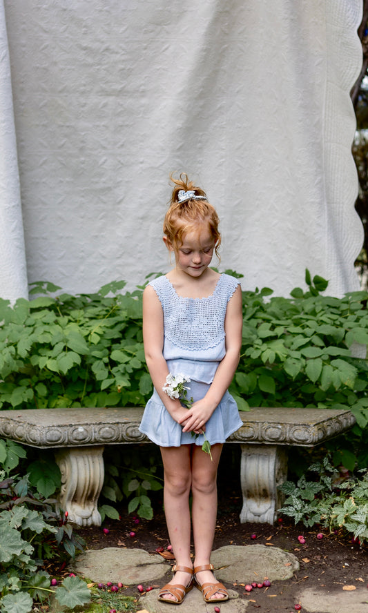 skirted bloomer . forget-me-not