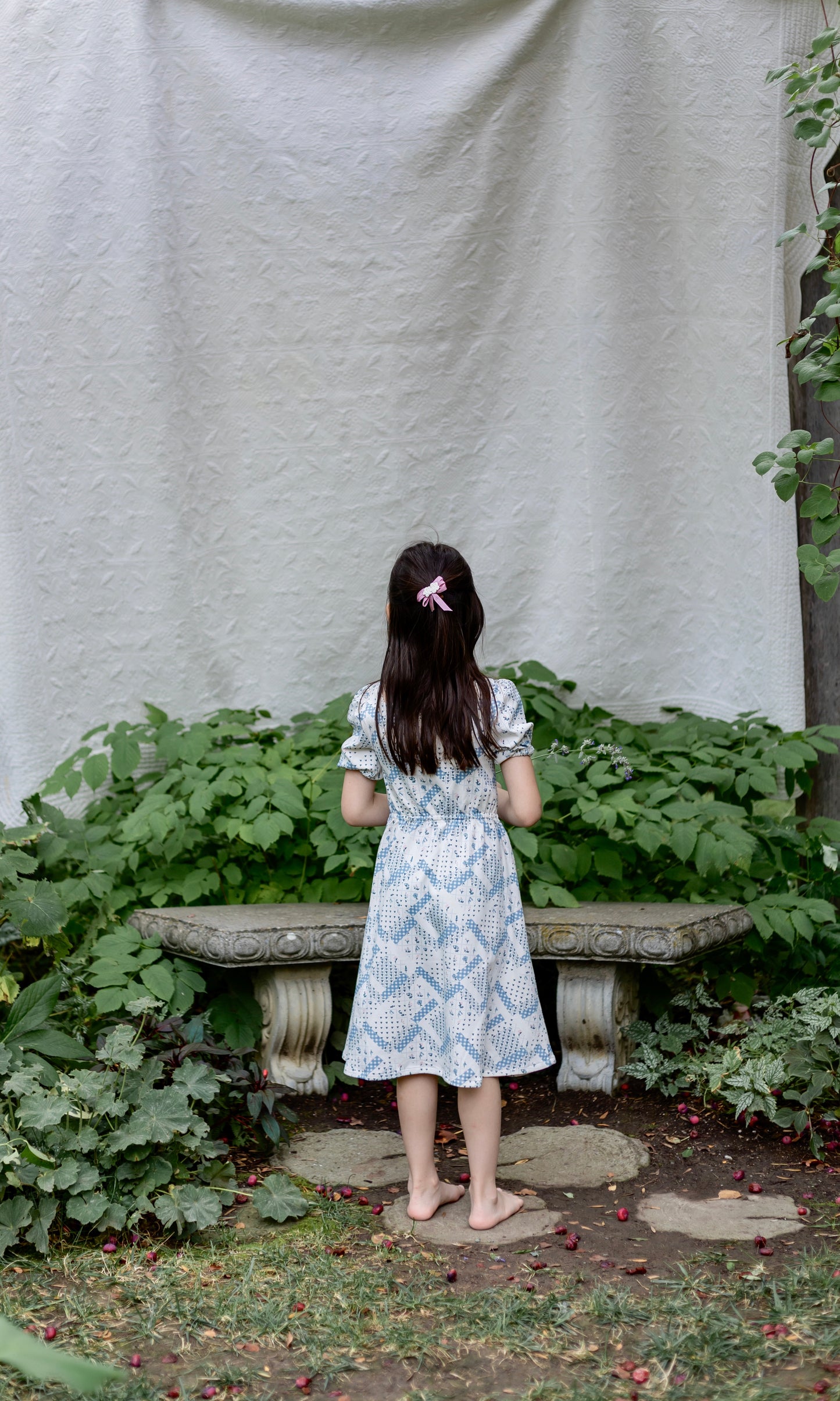 pima picnic dress . patchwork