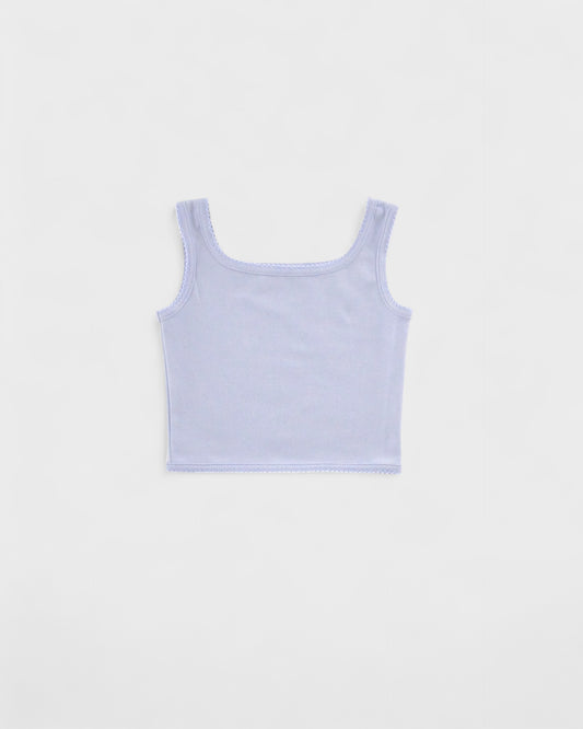 pima crop tank . heather