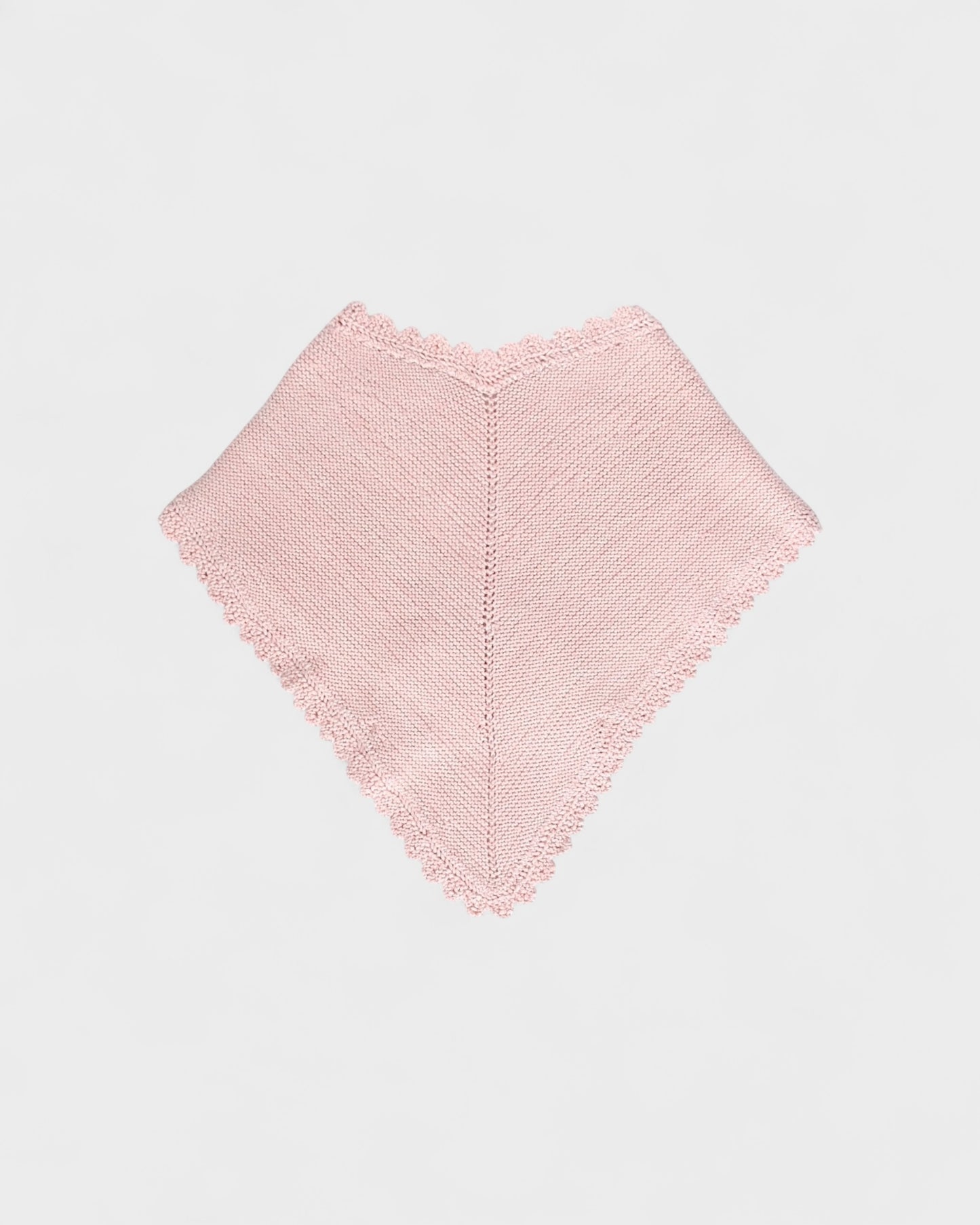 lace-edge shawl . blush