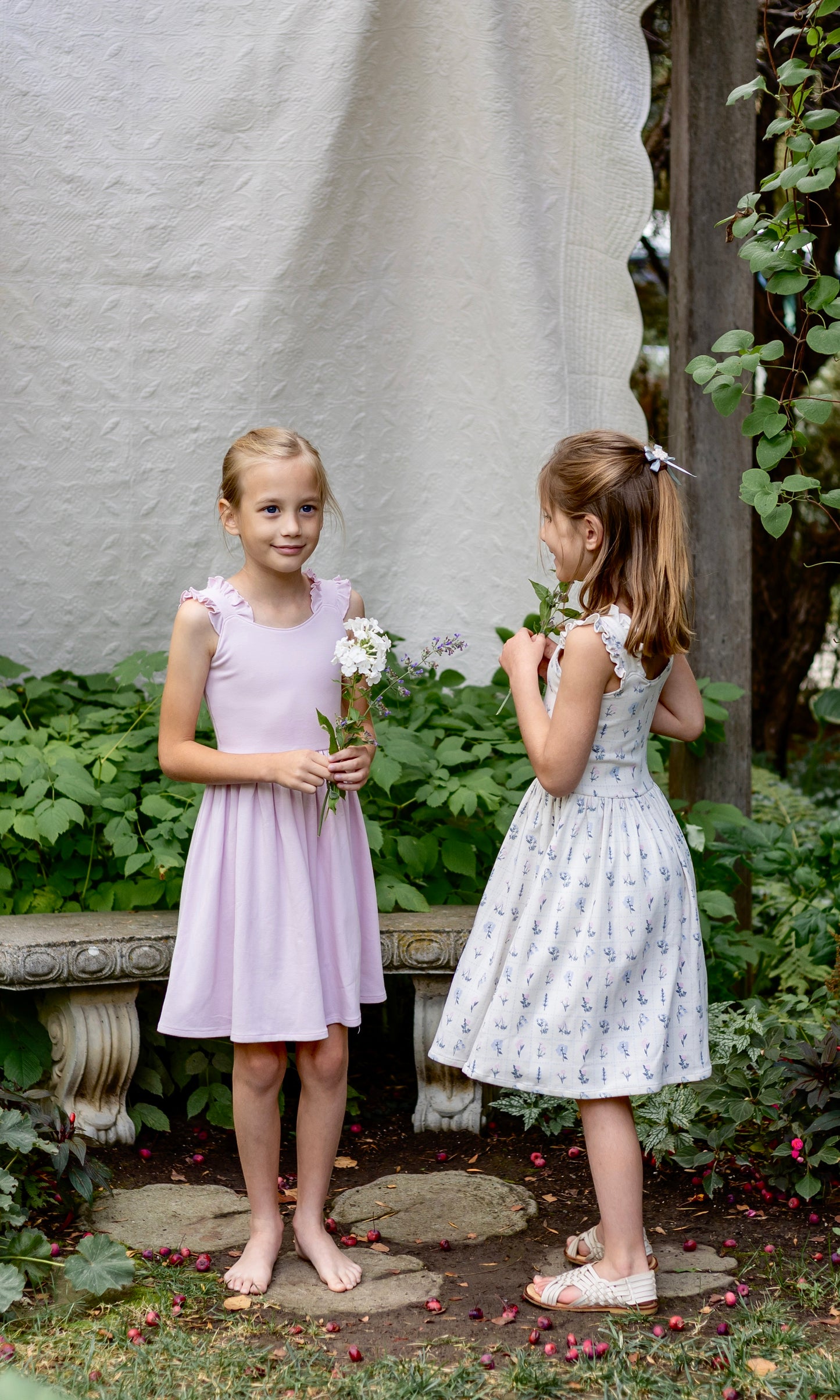 pima frilled dress . thistle