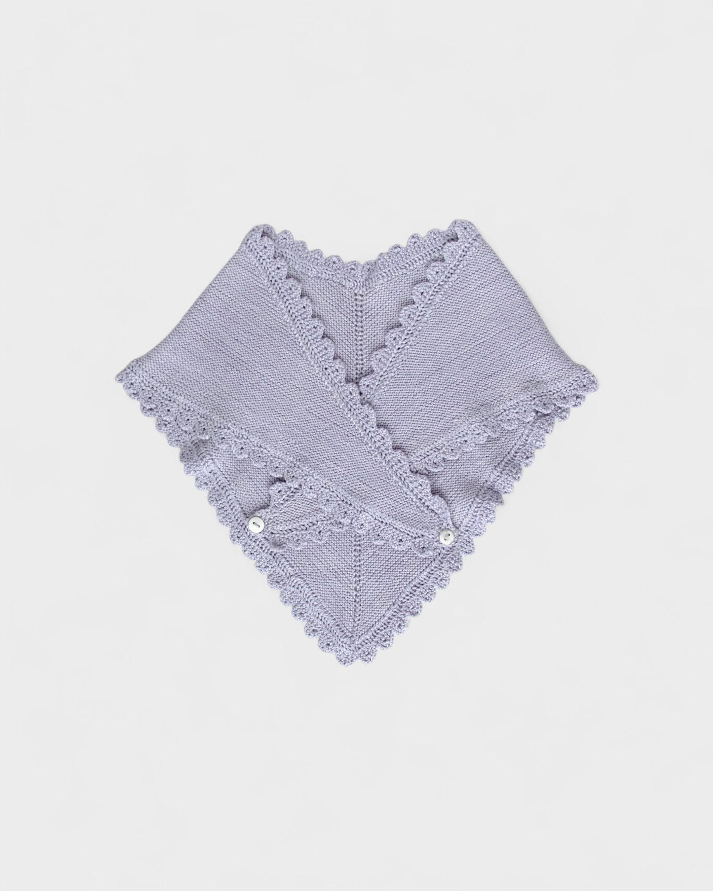 lace-edge shawl . heather